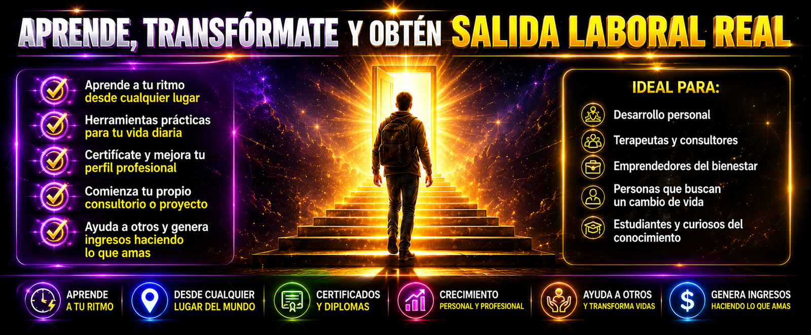 Transforma tu vida con conocimiento hol&iacute;stico