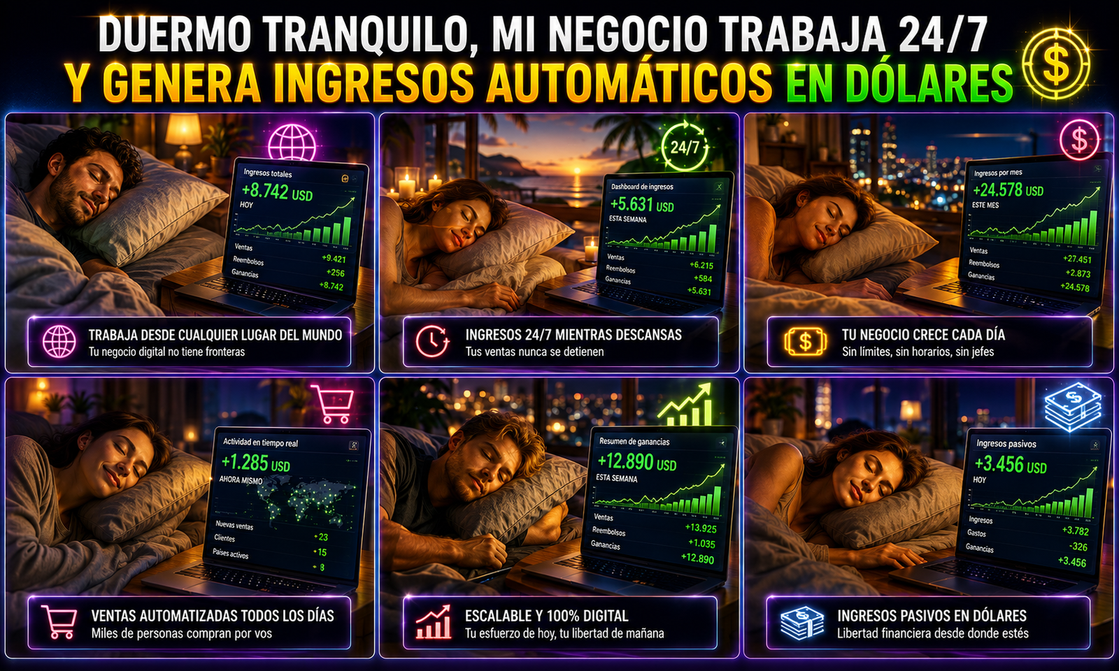 Genera ingresos mientras duermes